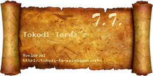 Tokodi Teréz névjegykártya
