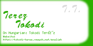 terez tokodi business card